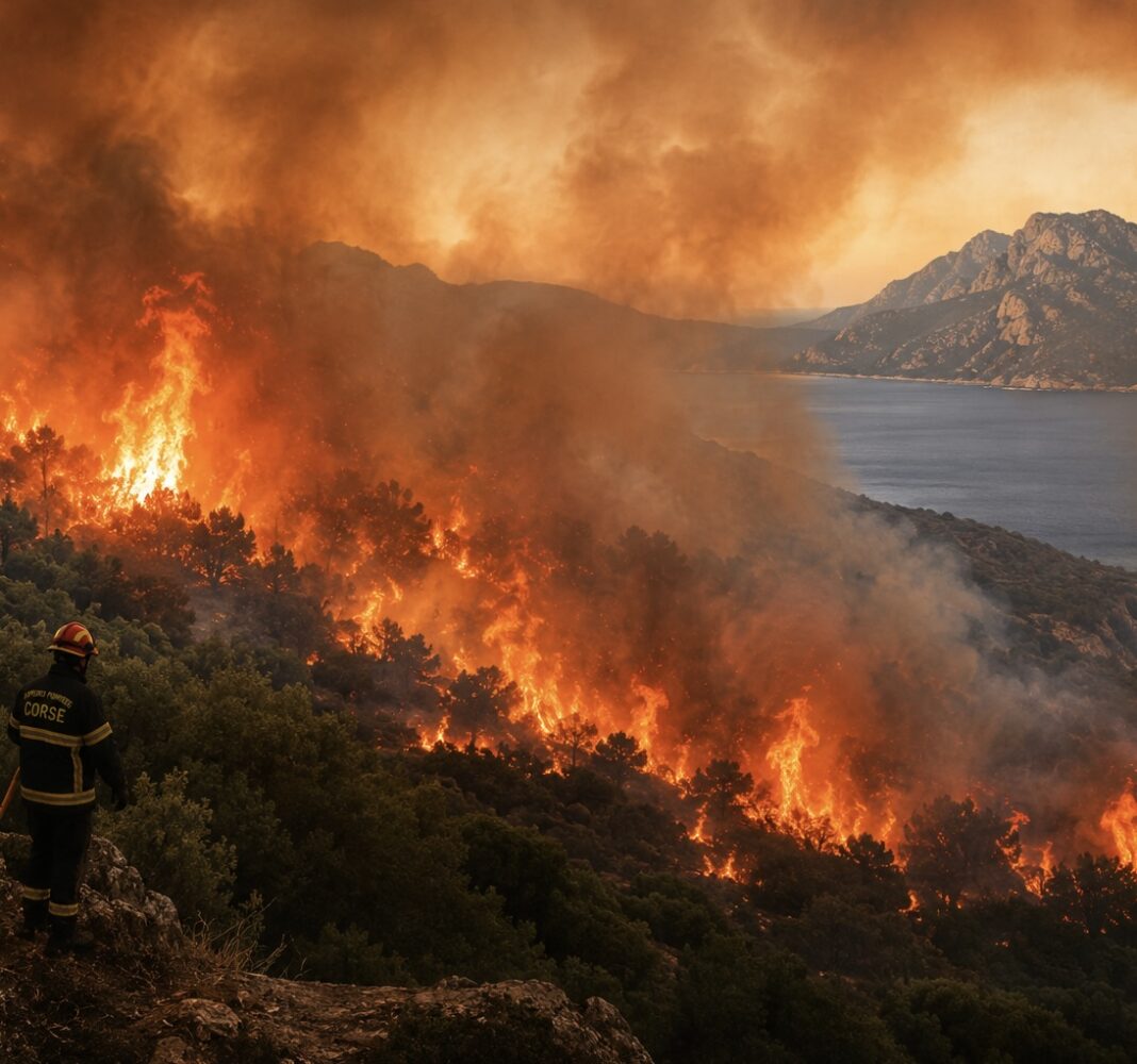 La Corse : Derrière les flammes et les records de chaleur La Corse : Derrière les flammes et les records de chaleur